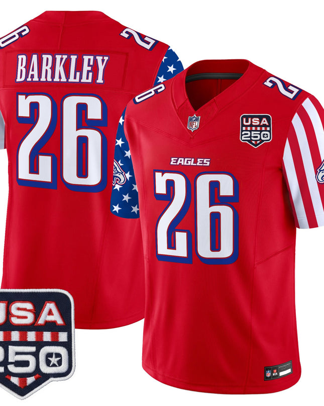 Men's Philadelphia Eagles "America 250 Edition" Vapor Limited Jersey - All Stitched