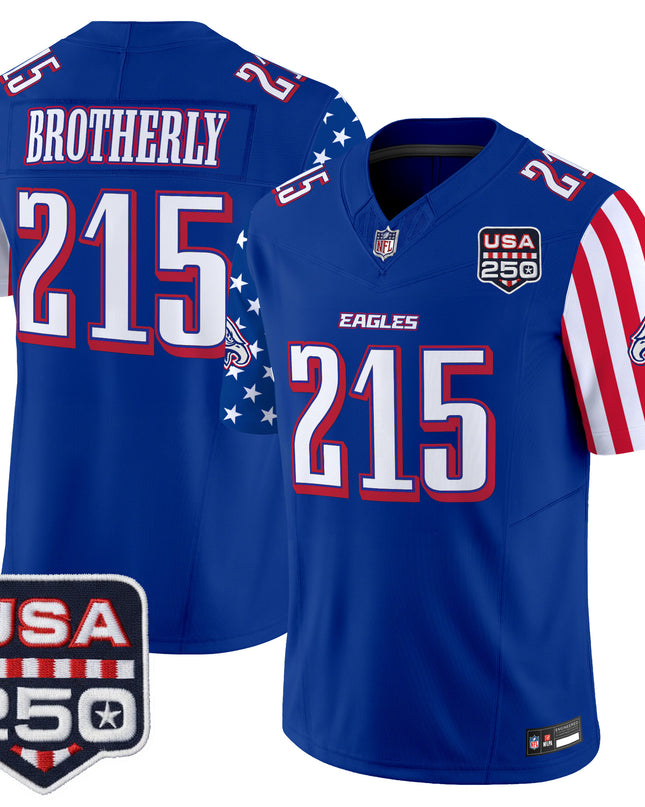 Men's Philadelphia Eagles "America 250 Edition" Vapor Limited Jersey - All Stitched