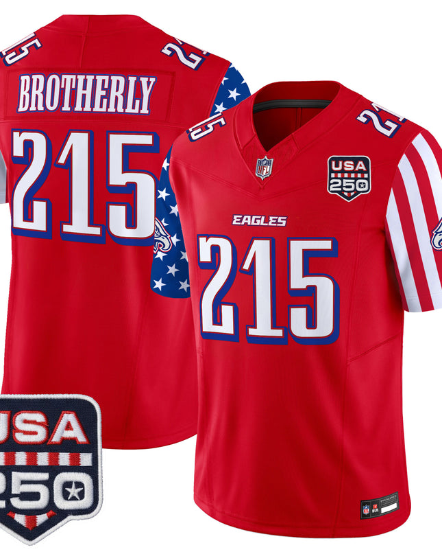Men's Philadelphia Eagles "America 250 Edition" Vapor Limited Jersey - All Stitched