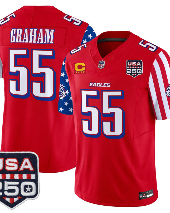 Men's Philadelphia Eagles "America 250 Edition" Vapor Limited Jersey - All Stitched