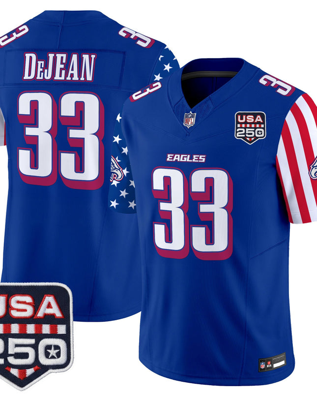 Men's Philadelphia Eagles "America 250 Edition" Vapor Limited Jersey - All Stitched