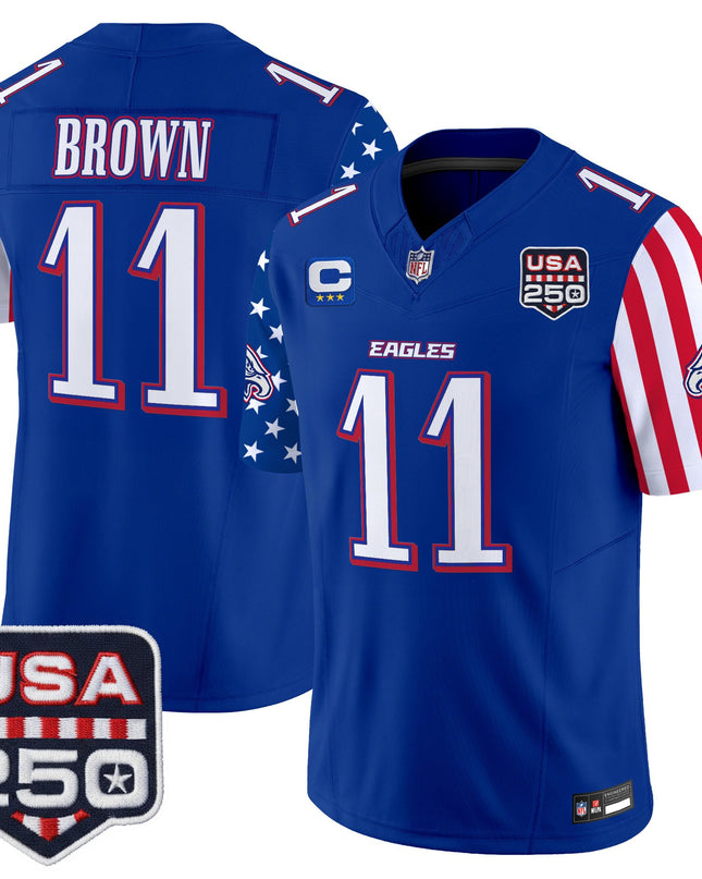 Men's Philadelphia Eagles "America 250 Edition" Vapor Limited Jersey - All Stitched