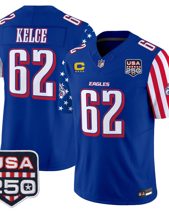 Men's Philadelphia Eagles "America 250 Edition" Vapor Limited Jersey - All Stitched
