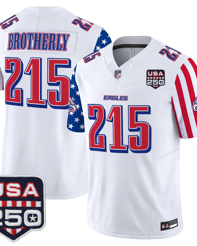 Men's Philadelphia Eagles "America 250 Edition" Vapor Limited Jersey - All Stitched