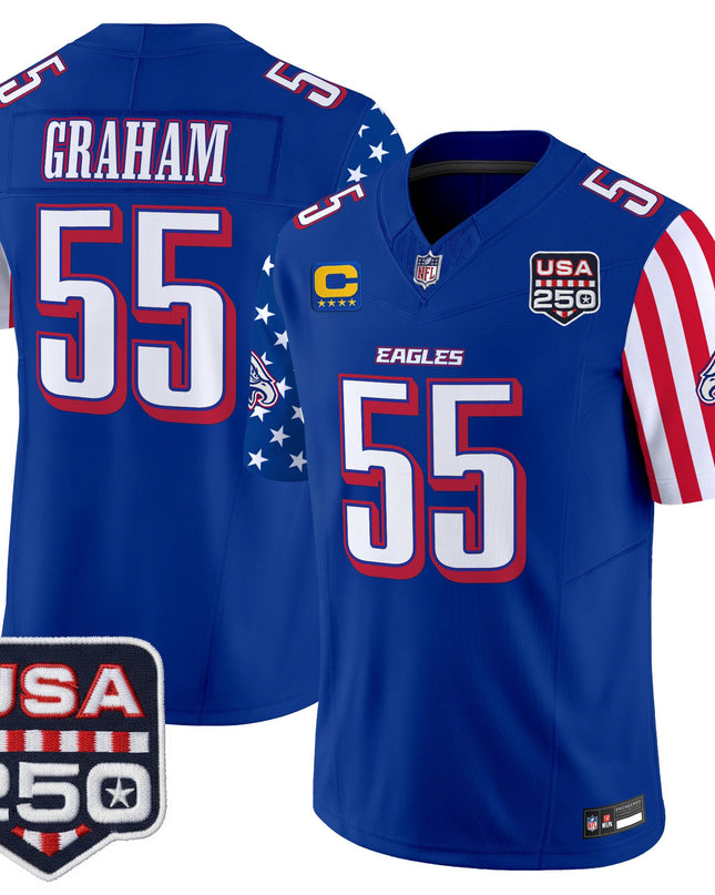 Men's Philadelphia Eagles "America 250 Edition" Vapor Limited Jersey - All Stitched