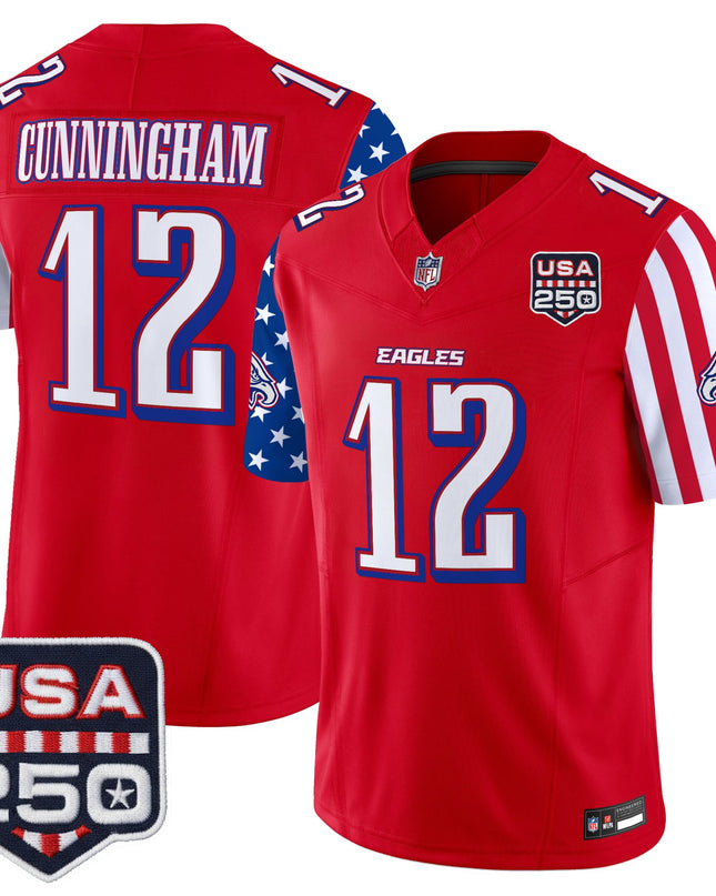 Men's Philadelphia Eagles "America 250 Edition" Vapor Limited Jersey - All Stitched