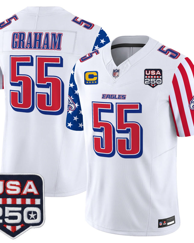 Men's Philadelphia Eagles "America 250 Edition" Vapor Limited Jersey - All Stitched