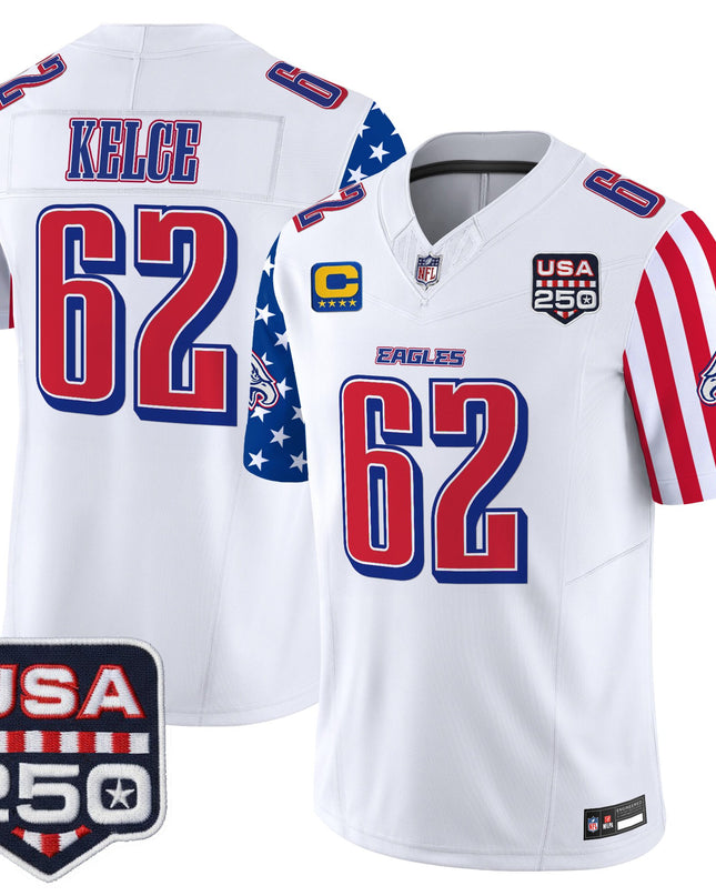 Men's Philadelphia Eagles "America 250 Edition" Vapor Limited Jersey - All Stitched