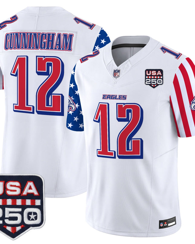 Men's Philadelphia Eagles "America 250 Edition" Vapor Limited Jersey - All Stitched