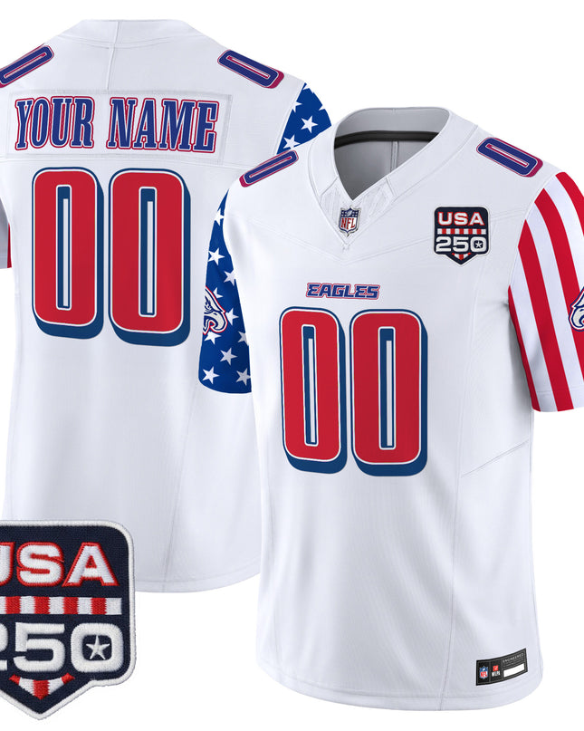 Philadelphia Eagles "America 250 Edition" Vapor Limited Custom Jersey - All Stitched