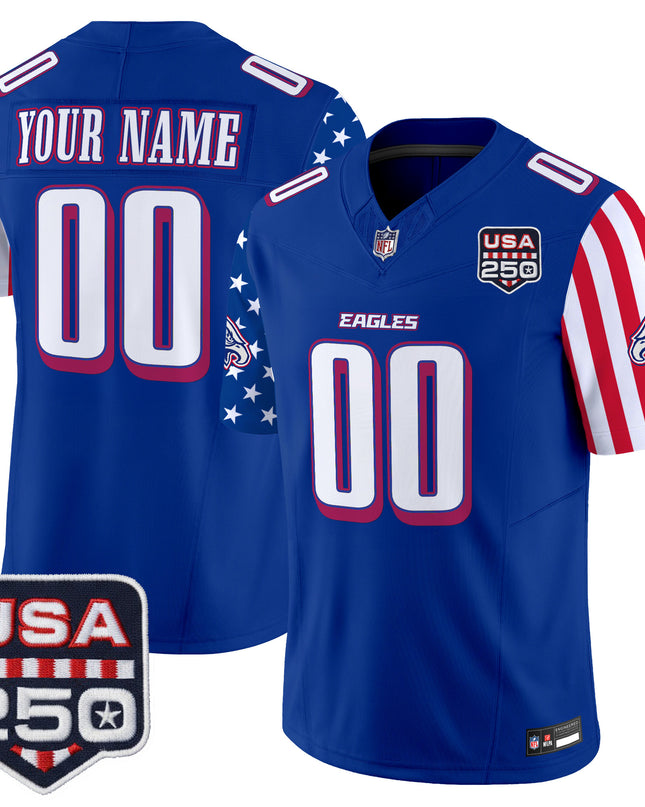 Philadelphia Eagles "America 250 Edition" Vapor Limited Custom Jersey - All Stitched