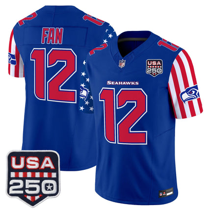 Men's Seattle Seahawks "America 250 Edition" Vapor Limited Jersey - All Stitched