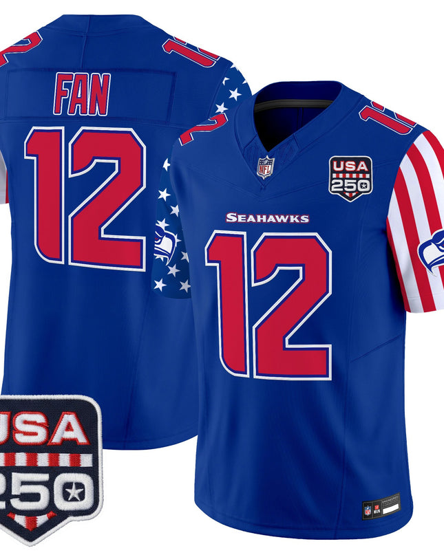 Men's Seattle Seahawks "America 250 Edition" Vapor Limited Jersey - All Stitched