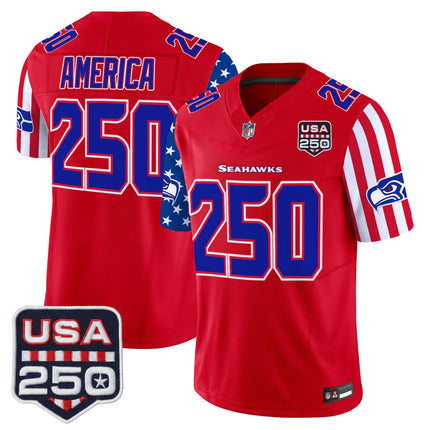 Men's Seattle Seahawks "America 250 Edition" Vapor Limited Jersey - All Stitched