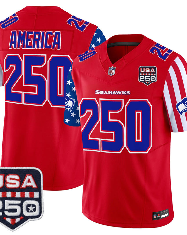 Men's Seattle Seahawks "America 250 Edition" Vapor Limited Jersey - All Stitched