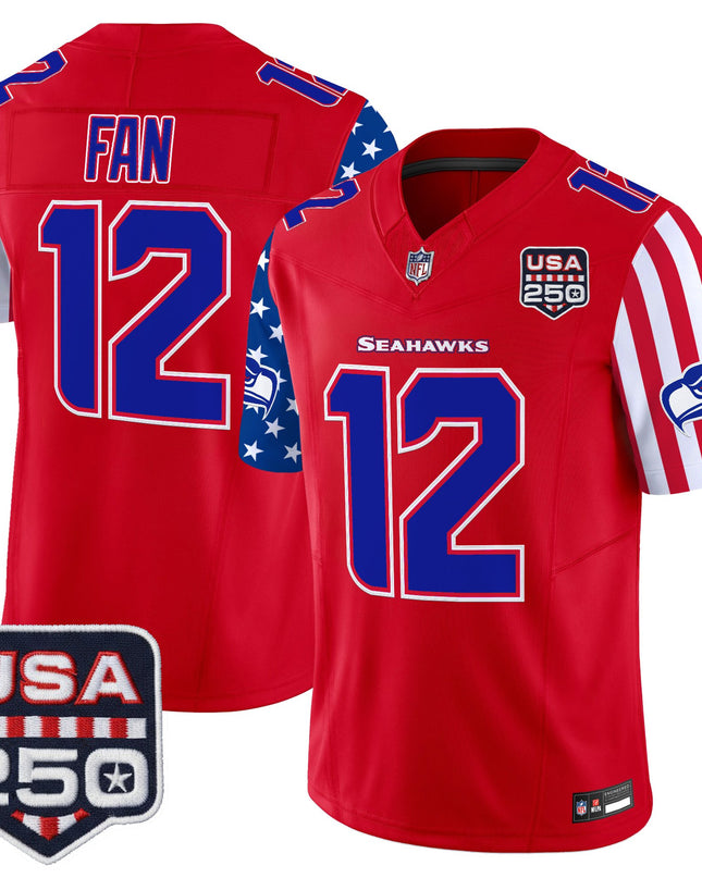 Men's Seattle Seahawks "America 250 Edition" Vapor Limited Jersey - All Stitched