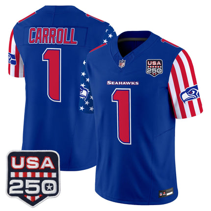 Men's Seattle Seahawks "America 250 Edition" Vapor Limited Jersey - All Stitched