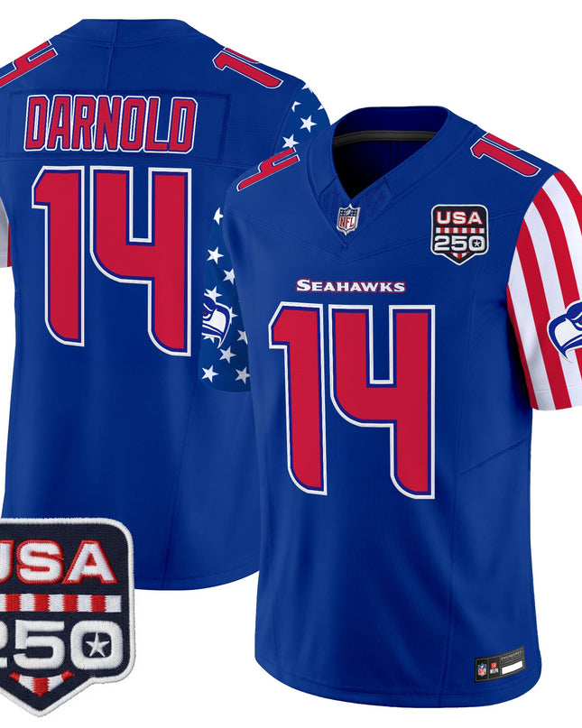 Men's Seattle Seahawks "America 250 Edition" Vapor Limited Jersey - All Stitched