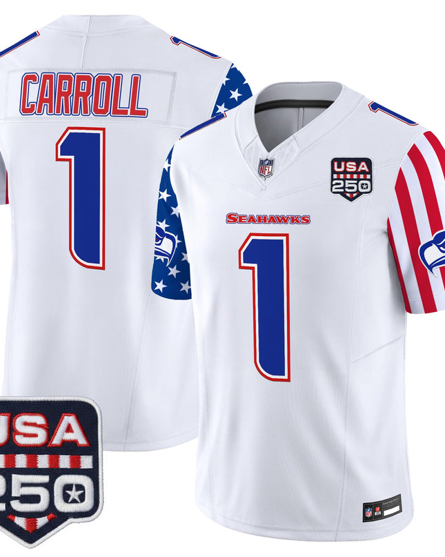 Men's Seattle Seahawks "America 250 Edition" Vapor Limited Jersey - All Stitched
