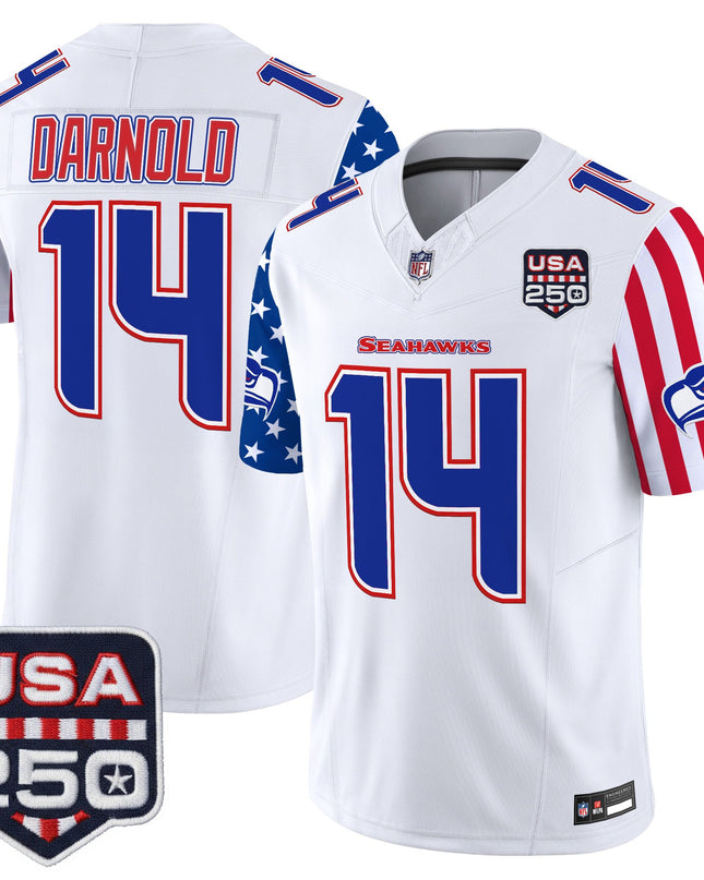 Men's Seattle Seahawks "America 250 Edition" Vapor Limited Jersey - All Stitched
