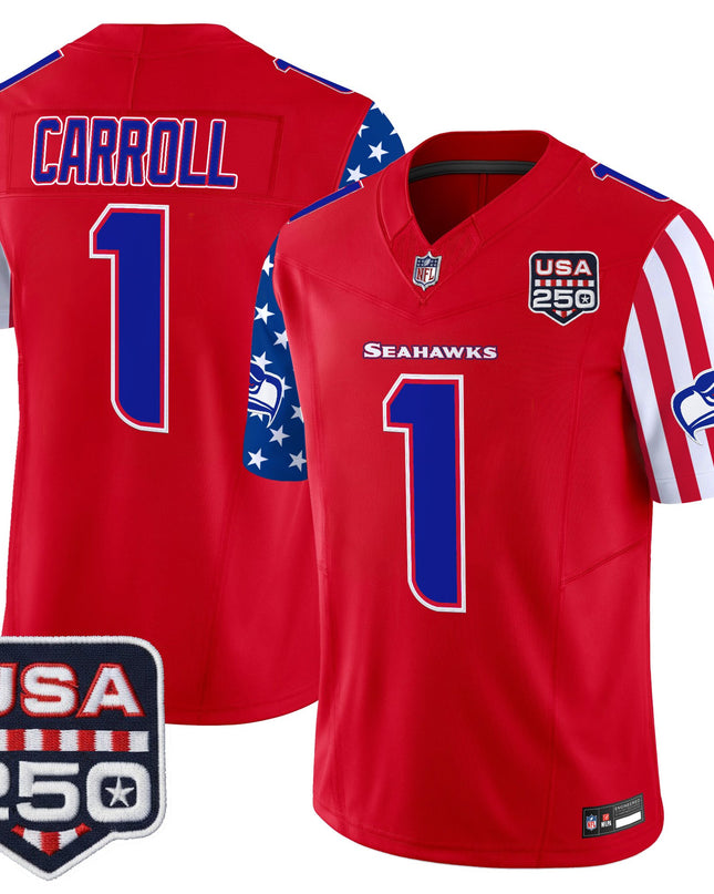 Men's Seattle Seahawks "America 250 Edition" Vapor Limited Jersey - All Stitched