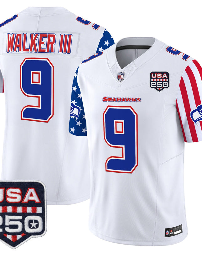 Men's Seattle Seahawks "America 250 Edition" Vapor Limited Jersey - All Stitched