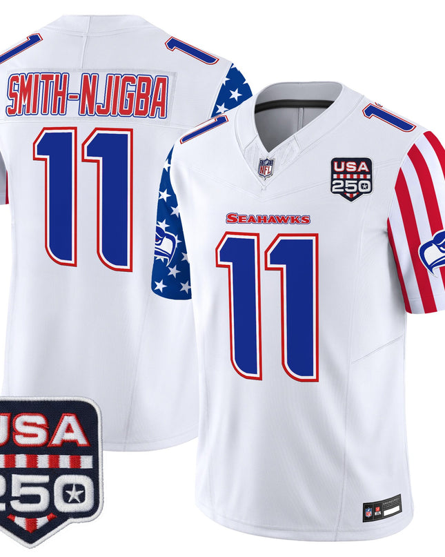 Men's Seattle Seahawks "America 250 Edition" Vapor Limited Jersey - All Stitched