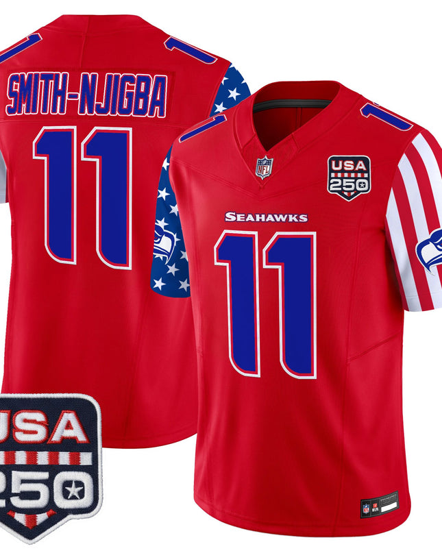 Men's Seattle Seahawks "America 250 Edition" Vapor Limited Jersey - All Stitched