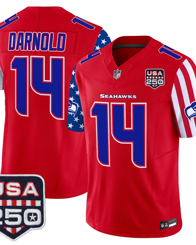 Men's Seattle Seahawks "America 250 Edition" Vapor Limited Jersey - All Stitched