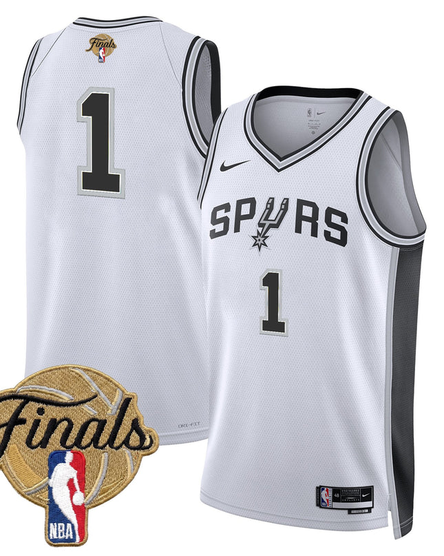 Men's San Antonio Spurs 2026 Finals Swingman Jersey - All Stitched