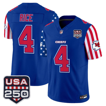 Men's Chiefs "America 250 Edition" Vapor Limited Jersey - All Stitched