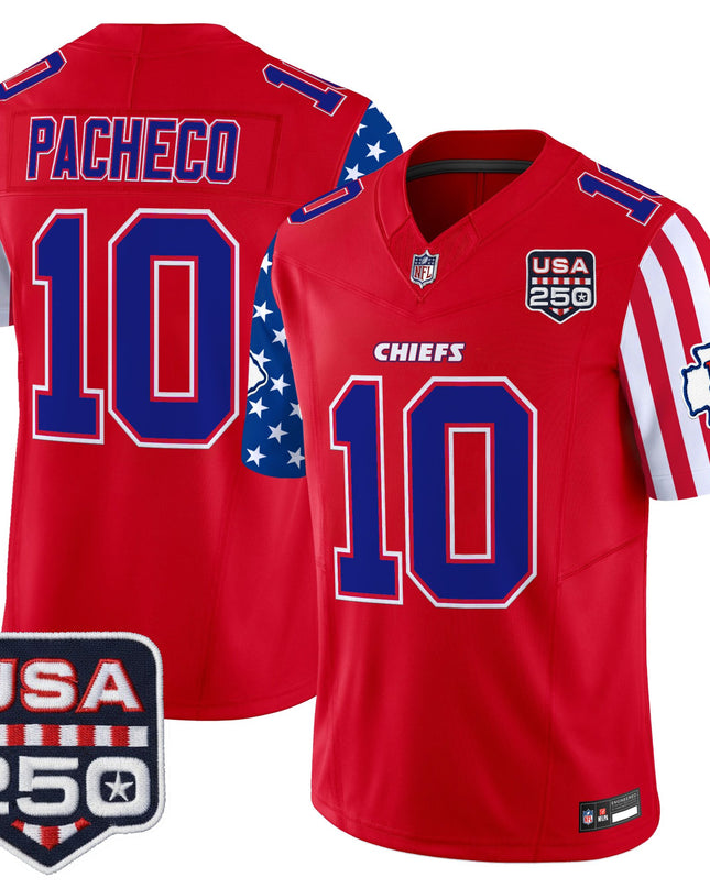 Men's Chiefs "America 250 Edition" Vapor Limited Jersey - All Stitched