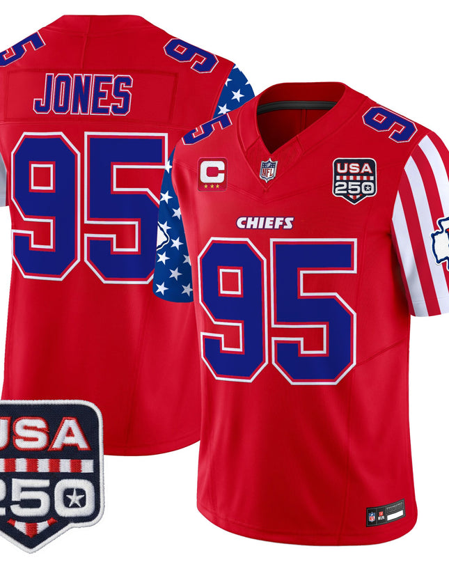 Men's Chiefs "America 250 Edition" Vapor Limited Jersey - All Stitched