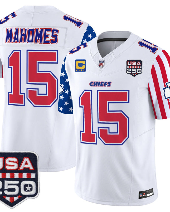 Men's Chiefs "America 250 Edition" Vapor Limited Jersey - All Stitched