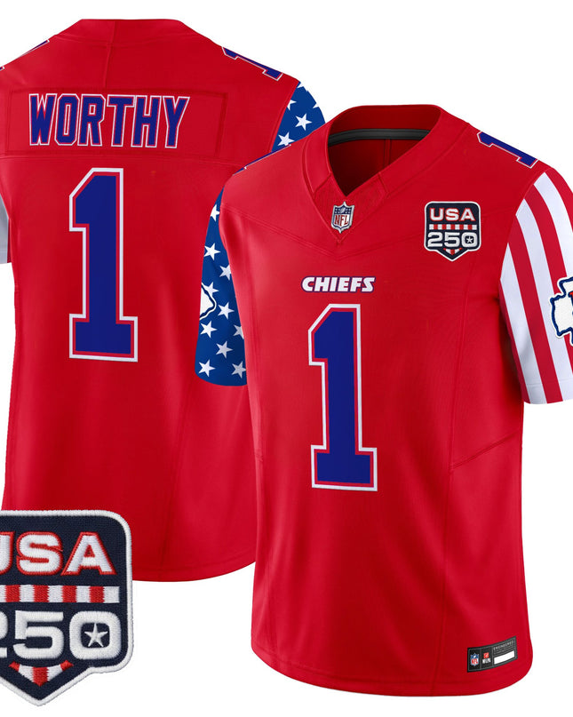 Men's Chiefs "America 250 Edition" Vapor Limited Jersey - All Stitched