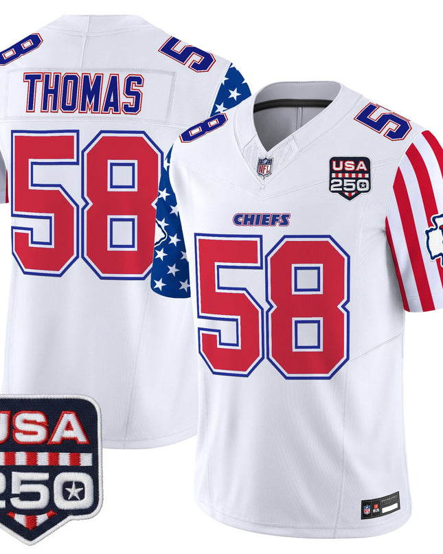 Men's Chiefs "America 250 Edition" Vapor Limited Jersey - All Stitched