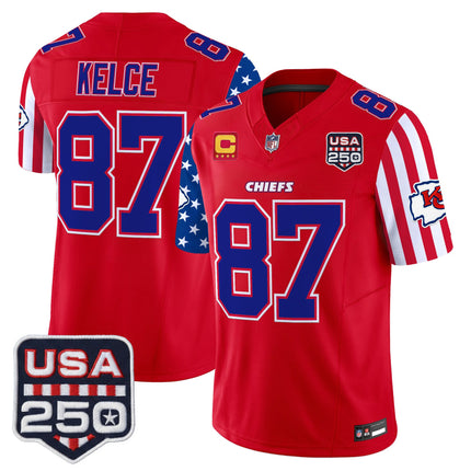 Men's Chiefs "America 250 Edition" Vapor Limited Jersey - All Stitched