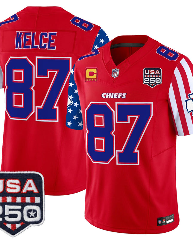 Men's Chiefs "America 250 Edition" Vapor Limited Jersey - All Stitched