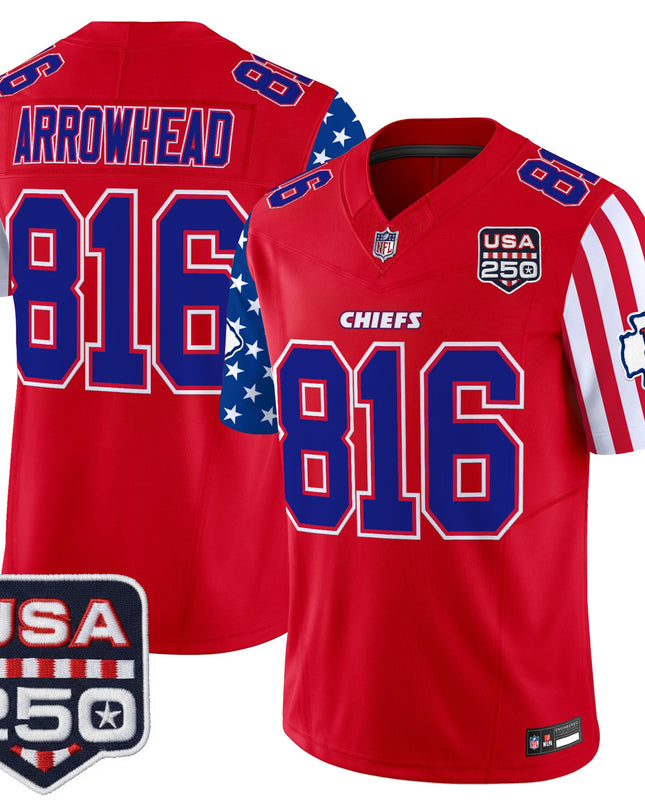 Men's Chiefs "America 250 Edition" Vapor Limited Jersey - All Stitched