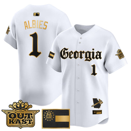 Men's Atlanta Braves 'Georgia x Outkast Gothic Edition' Vapor Premier Limited Jersey - All Stitched