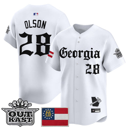 Men's Atlanta Braves 'Georgia x Outkast Gothic Edition' Vapor Premier Limited Jersey - All Stitched