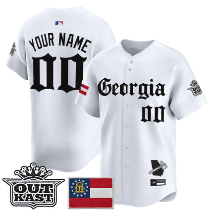 Atlanta Braves 'Georgia x Outkast Gothic Edition' Vapor Premier Limited Custom Jersey - All Stitched