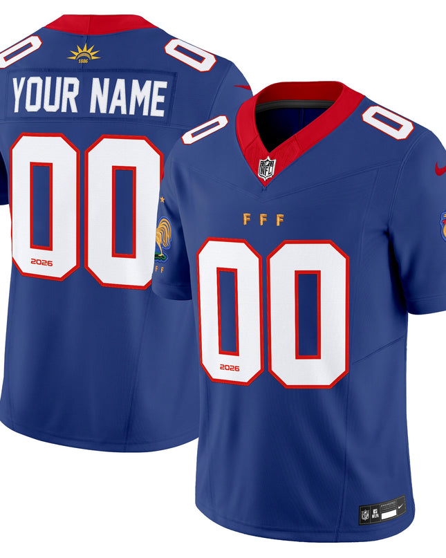 France National Team Vapor Limited Custom Jersey - All Stitched
