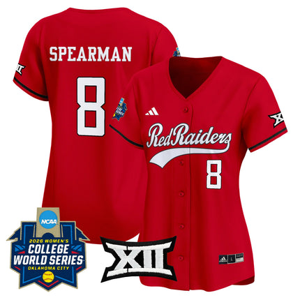 Women's Texas Tech Red Raiders Softball 2026 World Series (WCWS) Vapor Premier Limited Jersey - All Stitched