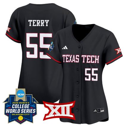 Women's Texas Tech Red Raiders Softball 2026 World Series (WCWS) Vapor Premier Limited Jersey - All Stitched