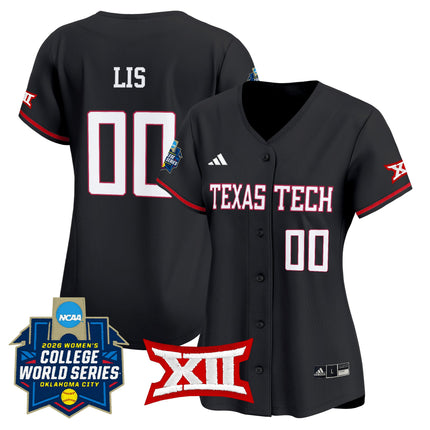 Women's Texas Tech Red Raiders Softball 2026 World Series (WCWS) Vapor Premier Limited Jersey - All Stitched