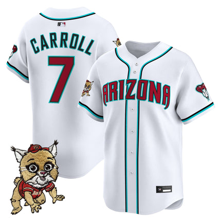 Men's Diamondbacks Baxter The Bobcat Patch Vapor Premier Limited Jersey - All Stitched