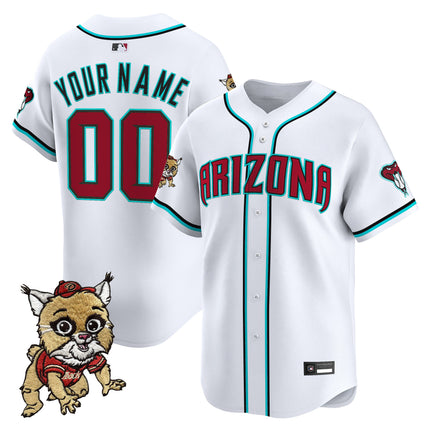 Diamondbacks Baxter The Bobcat Patch Vapor Premier Limited Custom Jersey - All Stitched