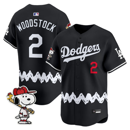 Men's Los Angeles Dodgers x Peanuts Vapor Premier Limited Jersey - Stitched