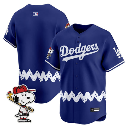 Men's Los Angeles Dodgers x Peanuts Vapor Premier Limited Jersey - Stitched